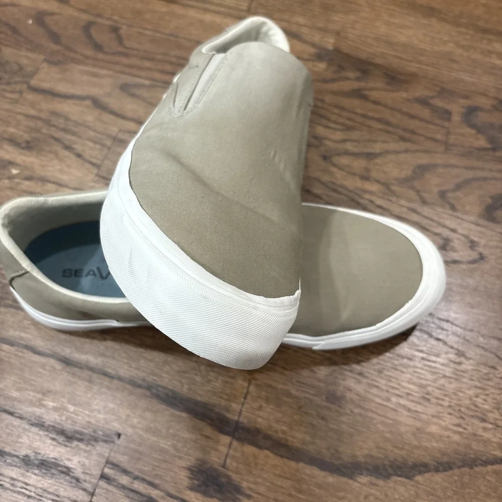 seavees mens 10, Tan Deck Shoe, Slip On